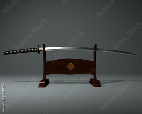 Dekoracja na wymiar  miecz-japonski-samurajska-katana