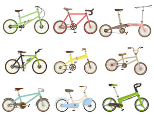 Wall Mural - cartoon bicycle icon