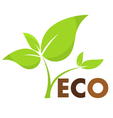 Wall Mural - Plant eco icon