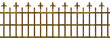 Gotic metal fence - seamless background