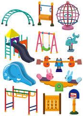 Wall Mural - cartoon park playground icon