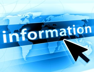 blue information concept