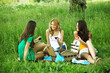 girlfriends on picnic