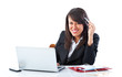 © Alessio Cola - Ragazza Business sorridente al computer