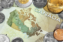Map Of Canada On Money Bill