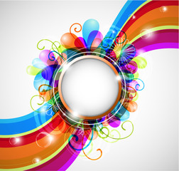 Wall Mural - Abstract colorful background with copyspace (eps10)