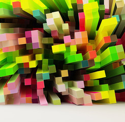 Aufkleber - Abstract pixel background