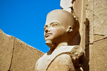 The Statue Of Amun Re In Luxor
