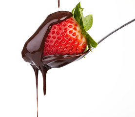 strawberry in chocolate