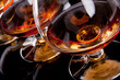 Three glasses of cognac