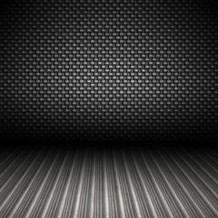 Wall Mural - Carbon Fiber Metal Backdrop