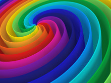 Rainbow Color Spiral Structure