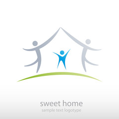 Wall Mural - Logo Sweet Home # Vector