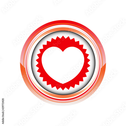 Cœur Jeu Carte Chance As Logo Picto Web Icone Design Symbole Hearted Sticker Cœur Jeu Carte Chance As Logo Picto Web Icone Design Symbole Hearted Sticker