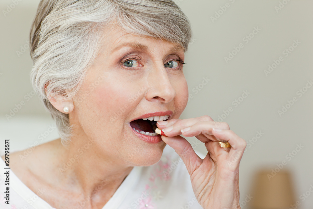 Senior woman looking at the camera