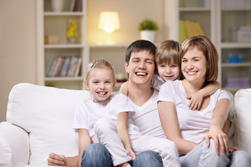 Wall Mural - Family with children