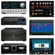 Audio equipment set, amp, equalizer, cassette, deck, dvd