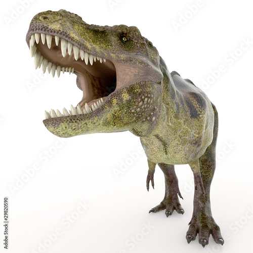 Nowoczesny obraz na płótnie green tyrannosaurus