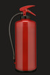 Fire Extinguisher On Black Background