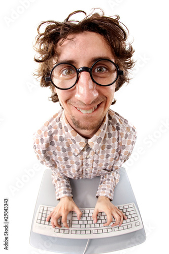 Fotografía Enthusiastic office worker