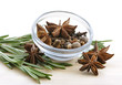 Bunch of rosemary and anise stars