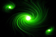 Vibrant Green Swirl