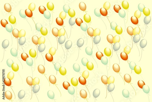 Foto-Plissee - ballons (von tinadefortunata)