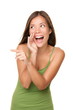 Laughing and pointing woman