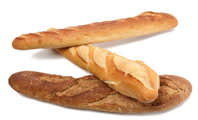 Wall Mural - Three French baguettes