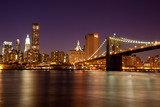 Fototapeta  - New York - Brooklyn Bridge by night