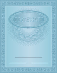 certificate blue