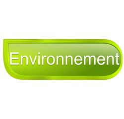 Poster - environnement sur bouton design vert