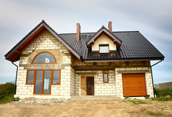 A newly constructed house