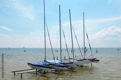 Naklejka na szybę Boats by the sea