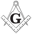 The Masonic Square and Compass symbol, freemason