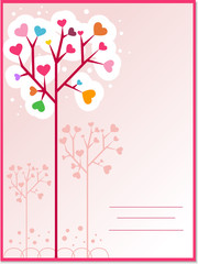 Wall Mural - Hearts Tree