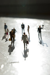 Wall Mural - miniature people