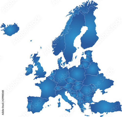 polityczna-mapa-europy-w-niebieskich-kolorach