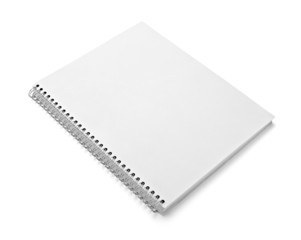 white blank notebook template