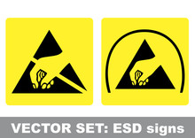 VECTOR SET: ESD Signs