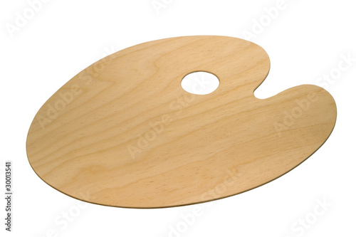 wooden art palette