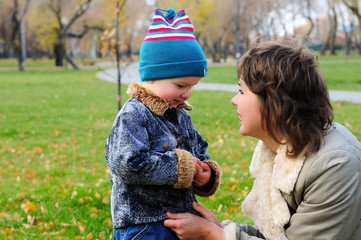 Mother and son together