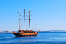 Sailing Ship In The Aegean Sea