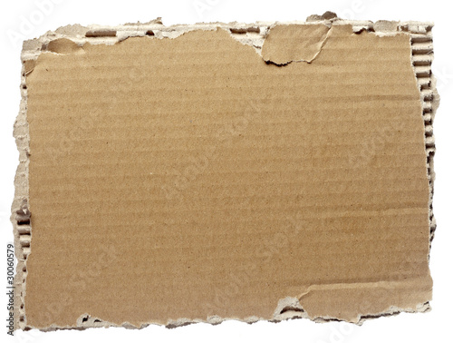 Cuadros en Lienzo ripped cardboard piece paper note
