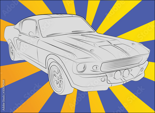 Fotografía Shelby GT 500 eleanor 1967