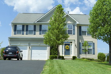 Vinyl Siding Single Family House Home Suburban MD