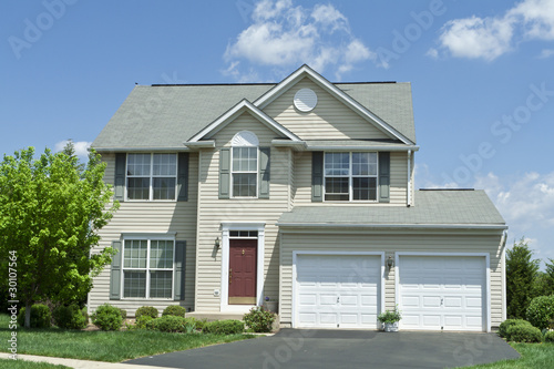 Fotografie, Obraz Front Vinyl Siding Single Family House Home MD