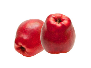 red apple isolated on white background