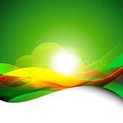 Wall Mural - abstract wave background