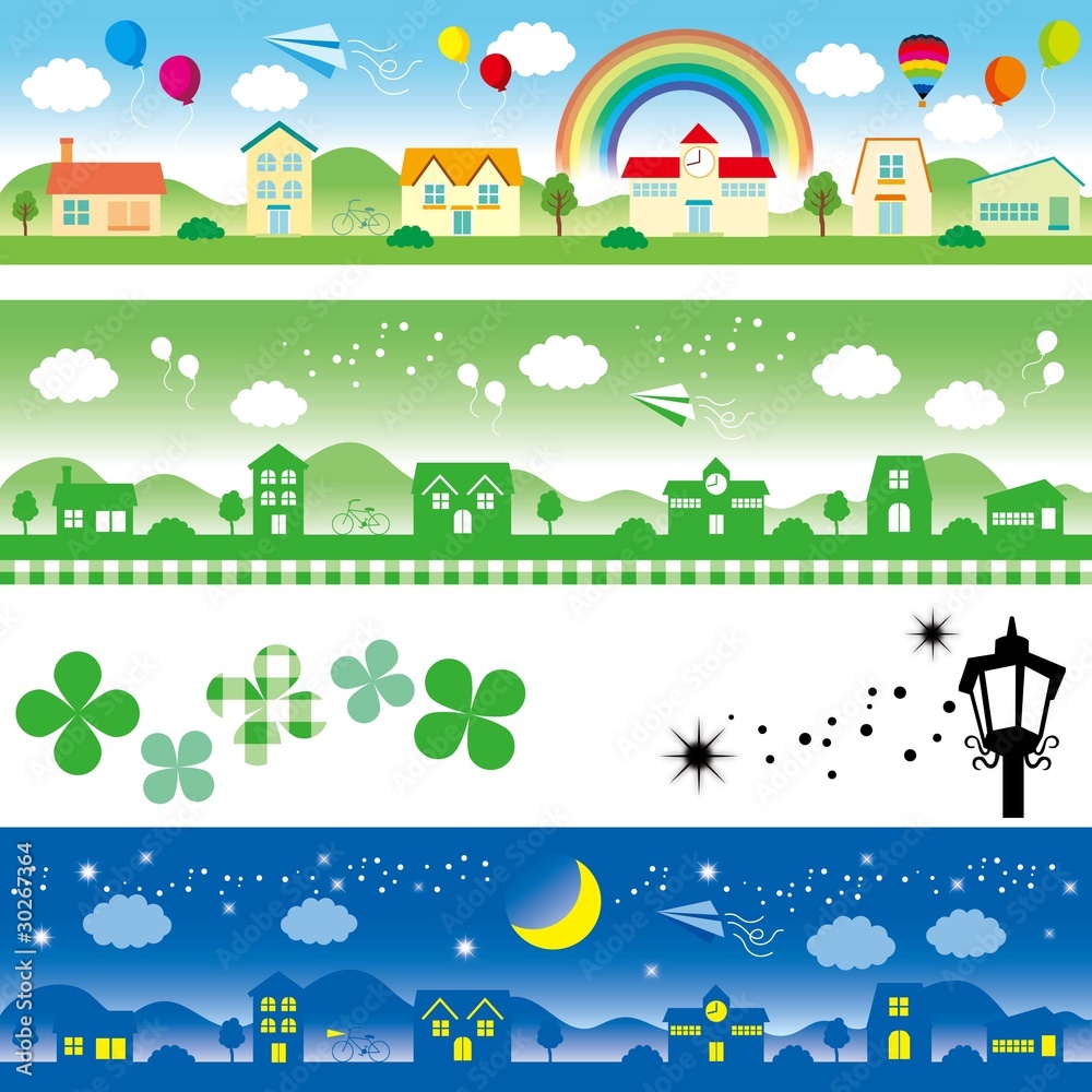 活気ある街並み Stock Vector | Adobe Stock